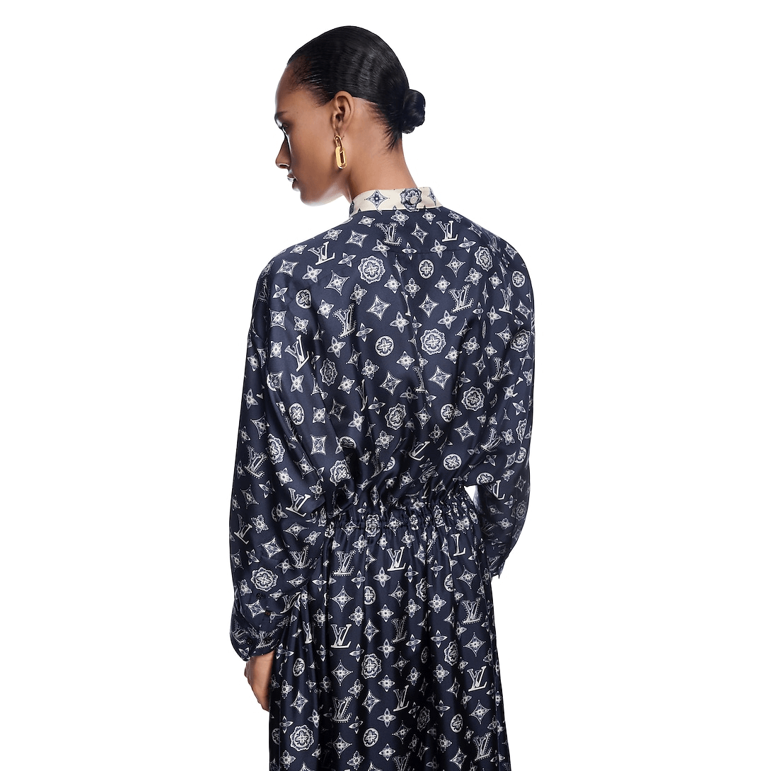Aquarelle Monogram Shirt Dress