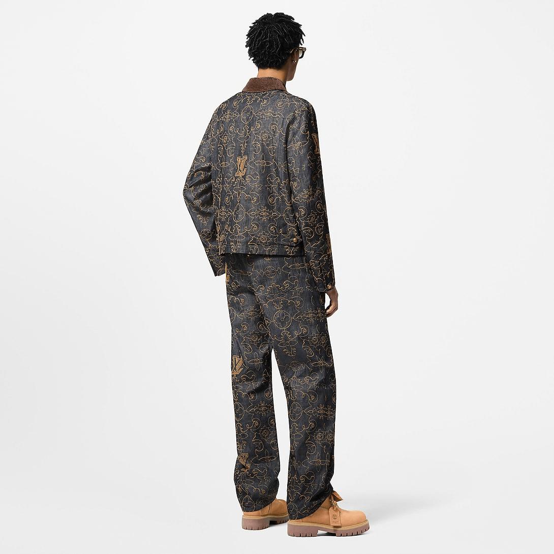 Monogram Embossed Skate Pants